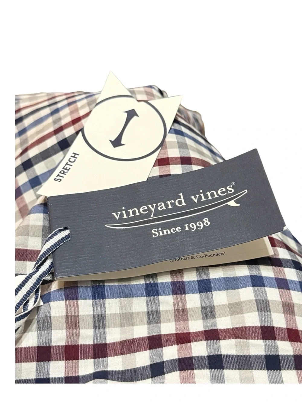 Vineyard Vines Men’s Plaid Stretch Button Down Shirt Size M NWT